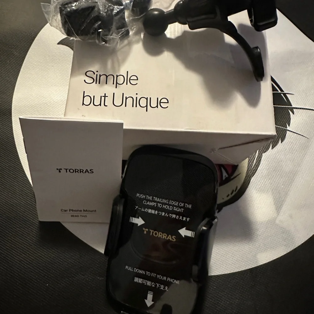 Black Car Phone Mount